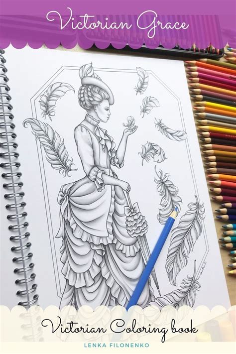 Pin On Victorian Coloring Book Victorian Coloring Pages