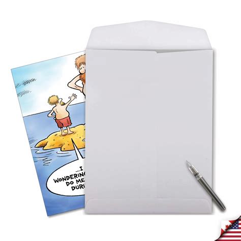 J4481 Jumbo Humorous Thank You Greeting Card High Tide Thank You