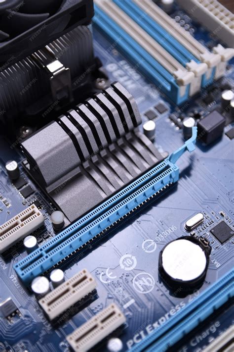 Premium Photo Computer Motherboard And Electronical Components Cpu