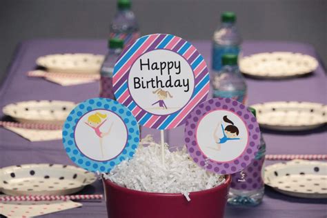 Gymnastics Birthday Party Ideas Photo 1 Of 16 Catch My Party