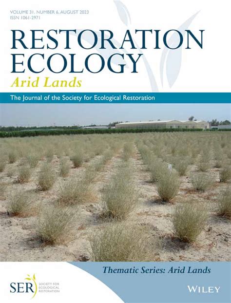 Restoration Ecology List Of Issues Wiley Online Library