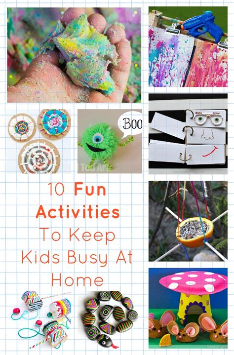 Located in downtown san diego, the san diego children's museum is very fun and educational for toddlers and for bigger kids. 10 Fun Activities To Keep Kids Busy At Home - diy Thought
