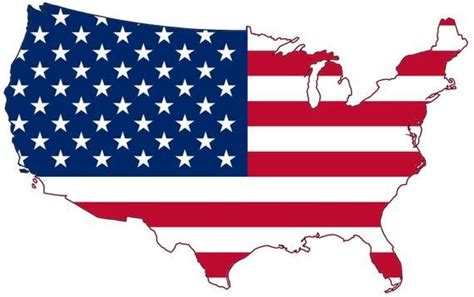 2 Pieces United States Usa Outline Map Flag Vinyl Decals Etsy Flag