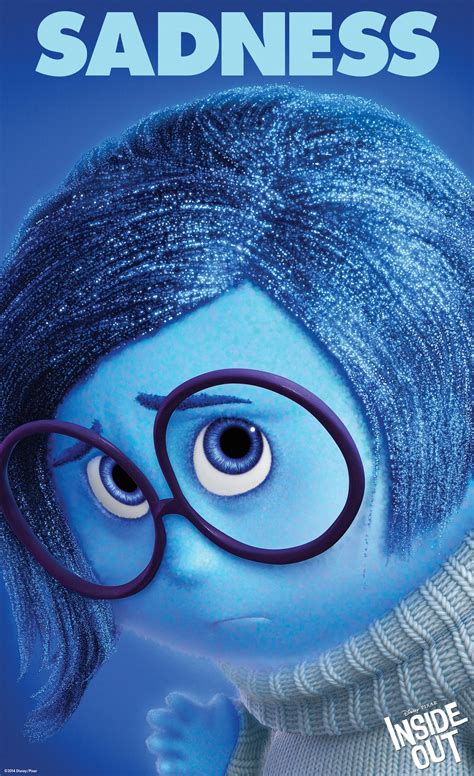 The First Character Poster From Disney Pixar S Inside Out Sadness Disney Inside Out Disney