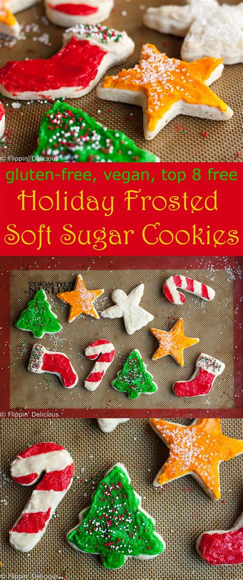 They're yummy, egg free, and nut free. Gluten Free Vegan Frosted Soft Sugar Cookie Cut Out
