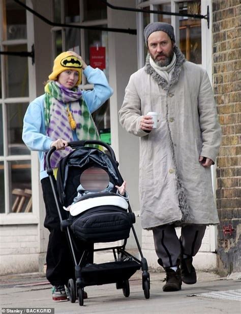 Jude Law Enjoys A Stroll With Daughter Iris And His Baby Jude Law