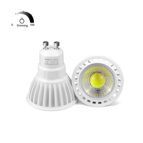 6pcs Gu10 3w 5w 7w Dimmable Led Spotlight Bulb 220v 110v Led Lamp Light