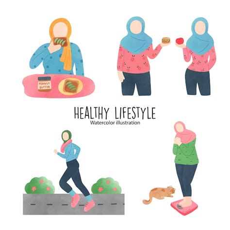 Premium Vector Healthy Lifestyle Lifestyle Vector Illustration