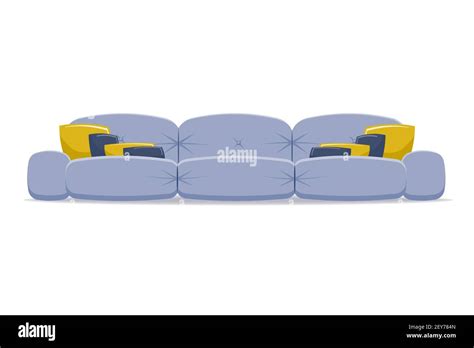 Sofa Vector Illustration Isolated On White Background Stock Vector