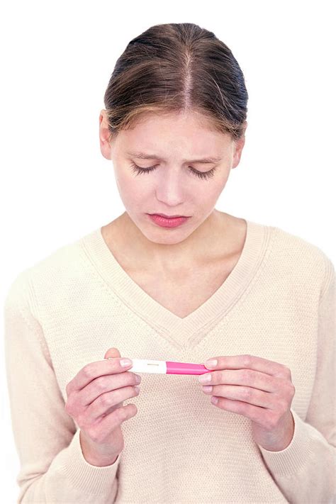 Woman Holding Pregnancy Test Photograph By Lea Paterson Fine Art America