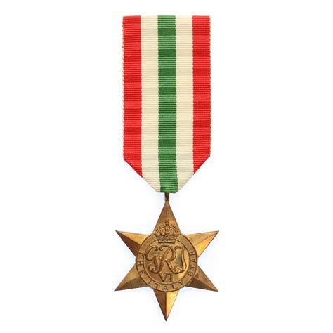 Ww2 Italy Star Medal Full Size