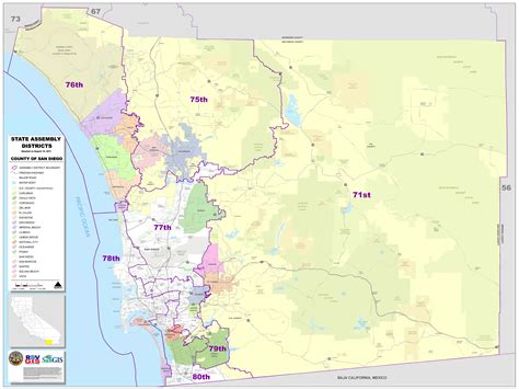 San Diego Zip Code Map Neighborhood Map Of World