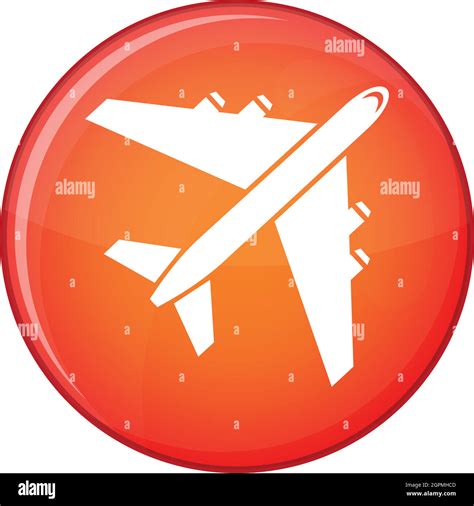 Passenger Airliner Icon Flat Style Stock Vector Image And Art Alamy