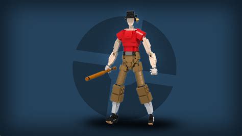 Digital Render Red Scout Team Fortress 2 Lego Creations The Ttv