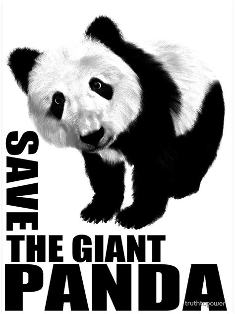 Save The Giant Panda Poster For Sale By Truthtopower Redbubble