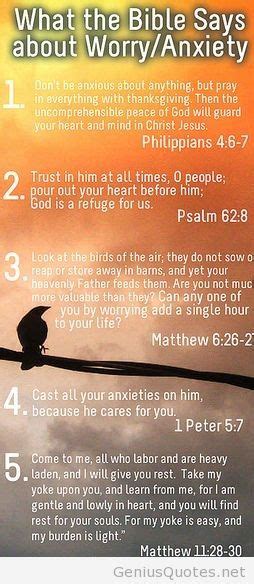 Biblical Quotes On Anxiety Quotesgram