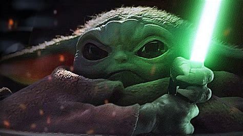Baby Yoda Fight Darth Sidious The Mandalorian Yoda Lightsaber Baby