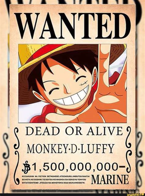 I Finally Made Monkey D Luffy S Wanted Poster Ronepie