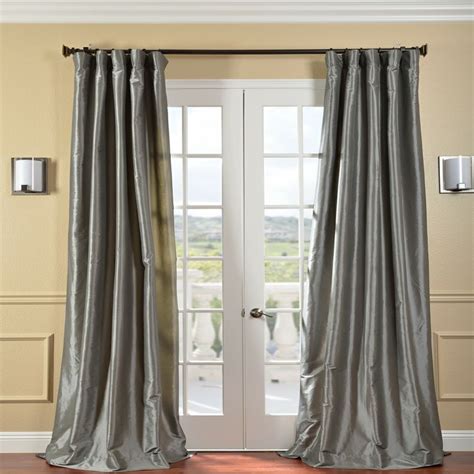 Our solid faux silk taffeta drapes & curtains are an hpd exclusive. Solid Faux Silk Taffeta Platinum Curtain Panel