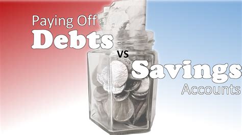 By putting your nest egg away in a term deposit, you'll avoid the temptation of spending it before you reach your goal. Paying Down Debt vs Saving Money - YouTube