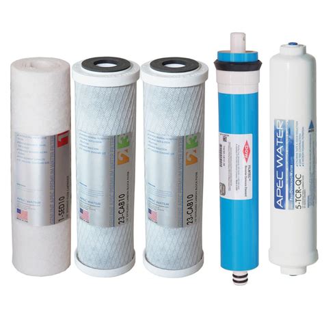 Apec Water Systems Ultimate Complete Replacement Filter Set For 90 Gpd
