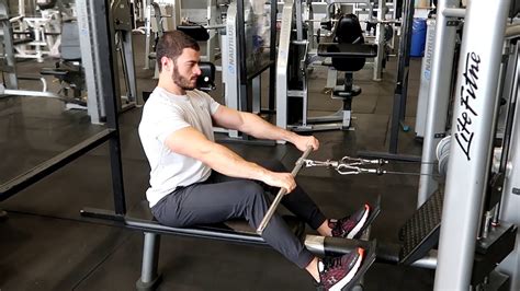 Seated Cable Row Mid Grip Pronated Youtube