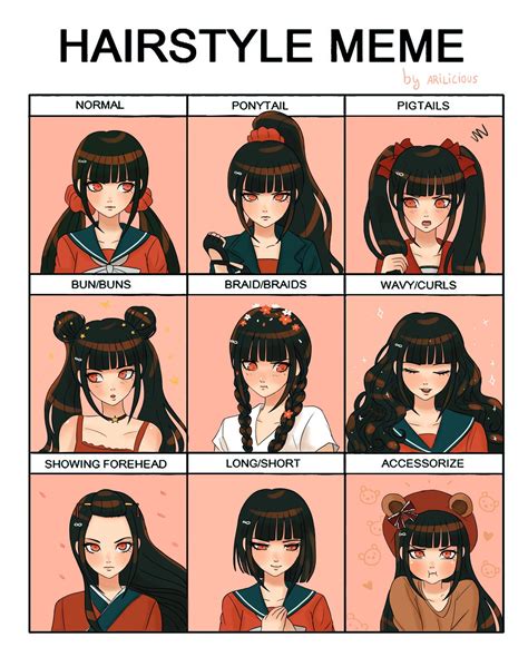 Ideas For Anime Hairstyles Female Names
