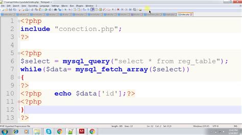 Php Mysql 2017 Select Php Tutorial Select Data From Database Mujahid
