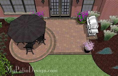 View 100's of paving stones colors, patterns, textures & styles. 280 sq. ft. - Small Paver Patio Design | Small patio ...