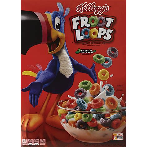 Kelloggs Froot Loops Breakfast Cereal Original Good Source Of Fiber