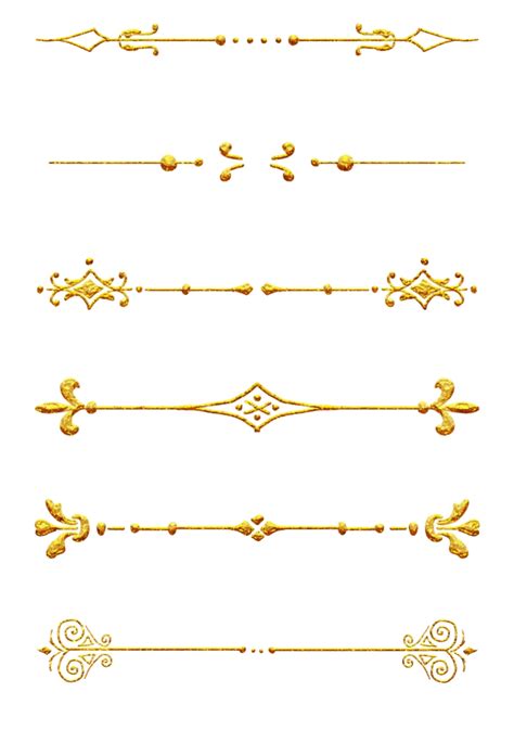 Golden Border Png Clipart Png All