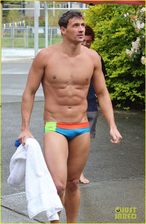 Ryan Lochte Shirtless Speedo Stud For Mel Zajac Jr Meet Photo