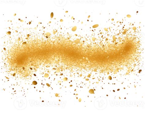 Gold Glitter Confetti And Powder 27394856 Png