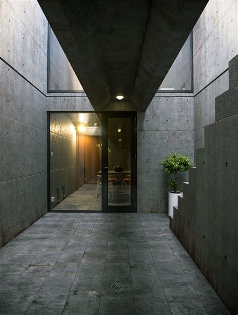Tadao Ando Azuma House On Behance 건축가 빌딩 건축