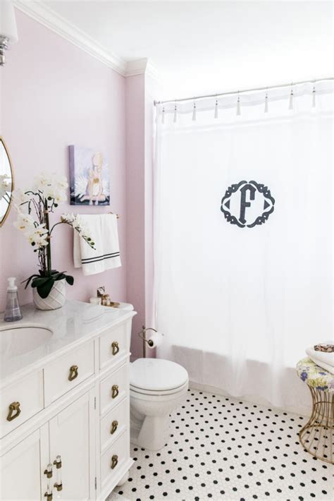 Off the top of my head, there are lots of themes you can do with a kids' bathroom. Girl's Shared Bathroom Reveal! | Style Your Senses