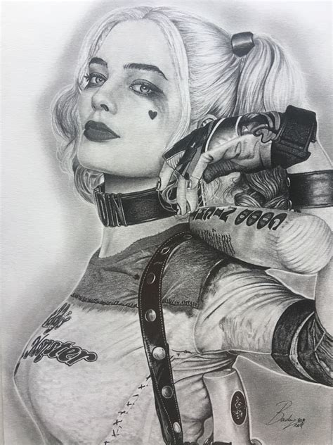 Harley Quinn Drawings In Pencil
