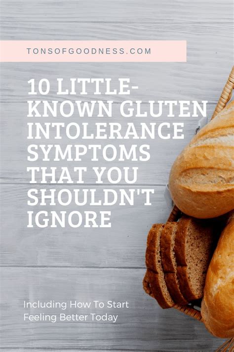 10 Little Known Gluten Intolerance Symptoms ⋆ Tons Of Goodness In 2020