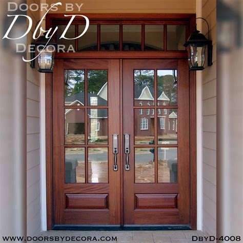 Custom Craftsman Double Doors And Transom Entry Doors By Decora