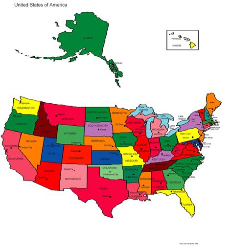 Usa Political Map Political Map Of America United States Of America