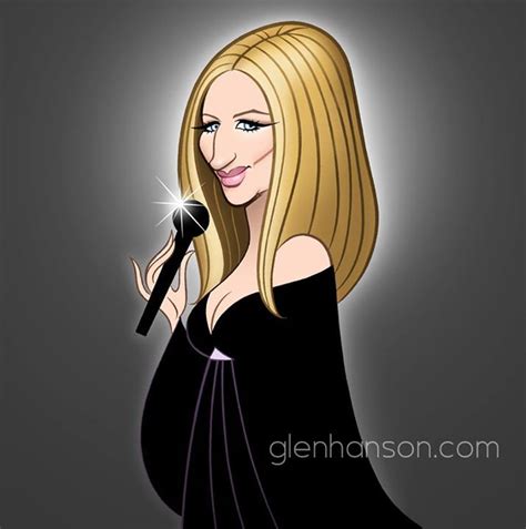 glen hanson barbra streisand caricature celebrity caricatures funny caricatures