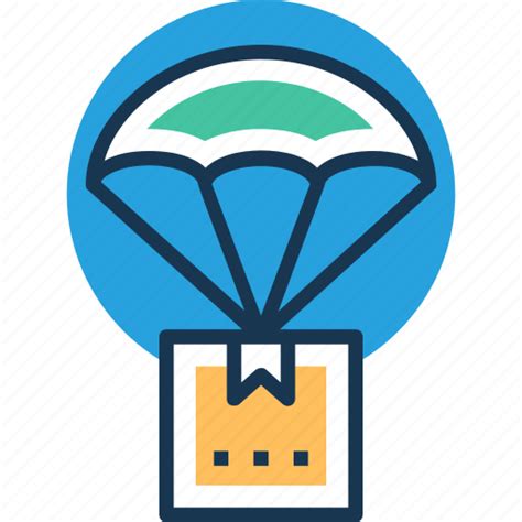 Air delivery, delivery box, delivery service, fast delivery, package delivery icon