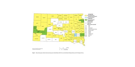 Mineral Commodity Producing Areas Of South Dakota In 2014 Us