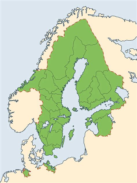 Map Of The Swedish Empire At Its Height In 1658 Vivid Maps