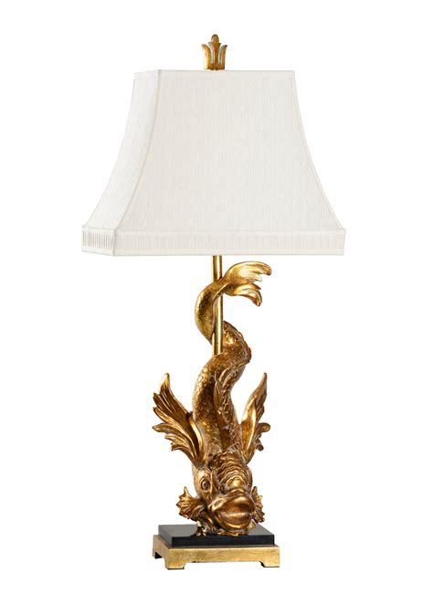 Wildwood Imperial Dragon Lamp Gold Ecture