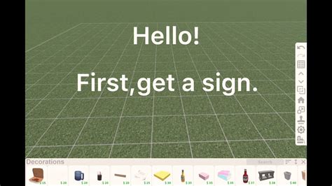 How To Make A Sign In Bloxburgyou Will Need Advanced Placing Youtube