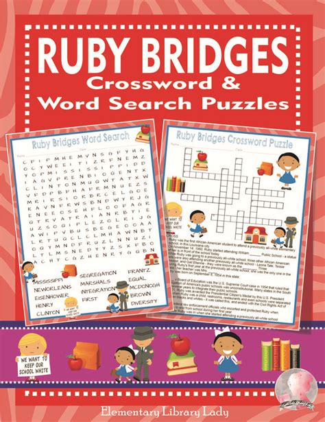 The Ruby Bridges Crossword And Word Search Puzzles Are On Display In