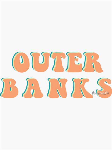 Outer Banks Netflix Sticker Sticker For Sale By 14gianna14 Redbubble