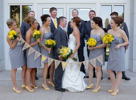 Grey Yellow Wedding Colors Palettesummer Wedding Colors