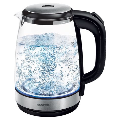 Sencor Swk2080bk Glass Electric Kettle With Power Cord Base Glass