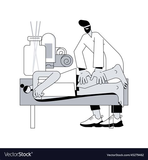 professional massage therapy abstract concept vector image
